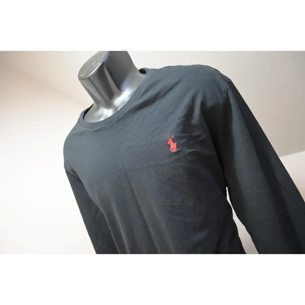 Polo Ralph Lauren‎ Tee Shirt Classic Fit Black Long Sleeve Mens Size XL